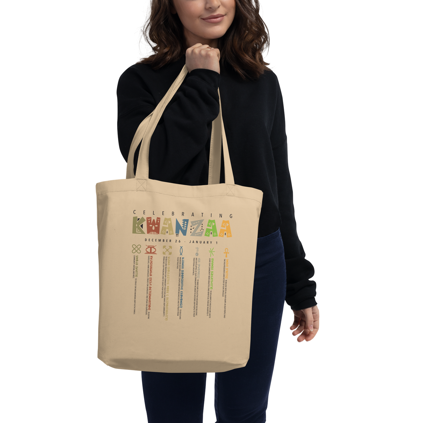 Kwanzaa Beige Tote Bag