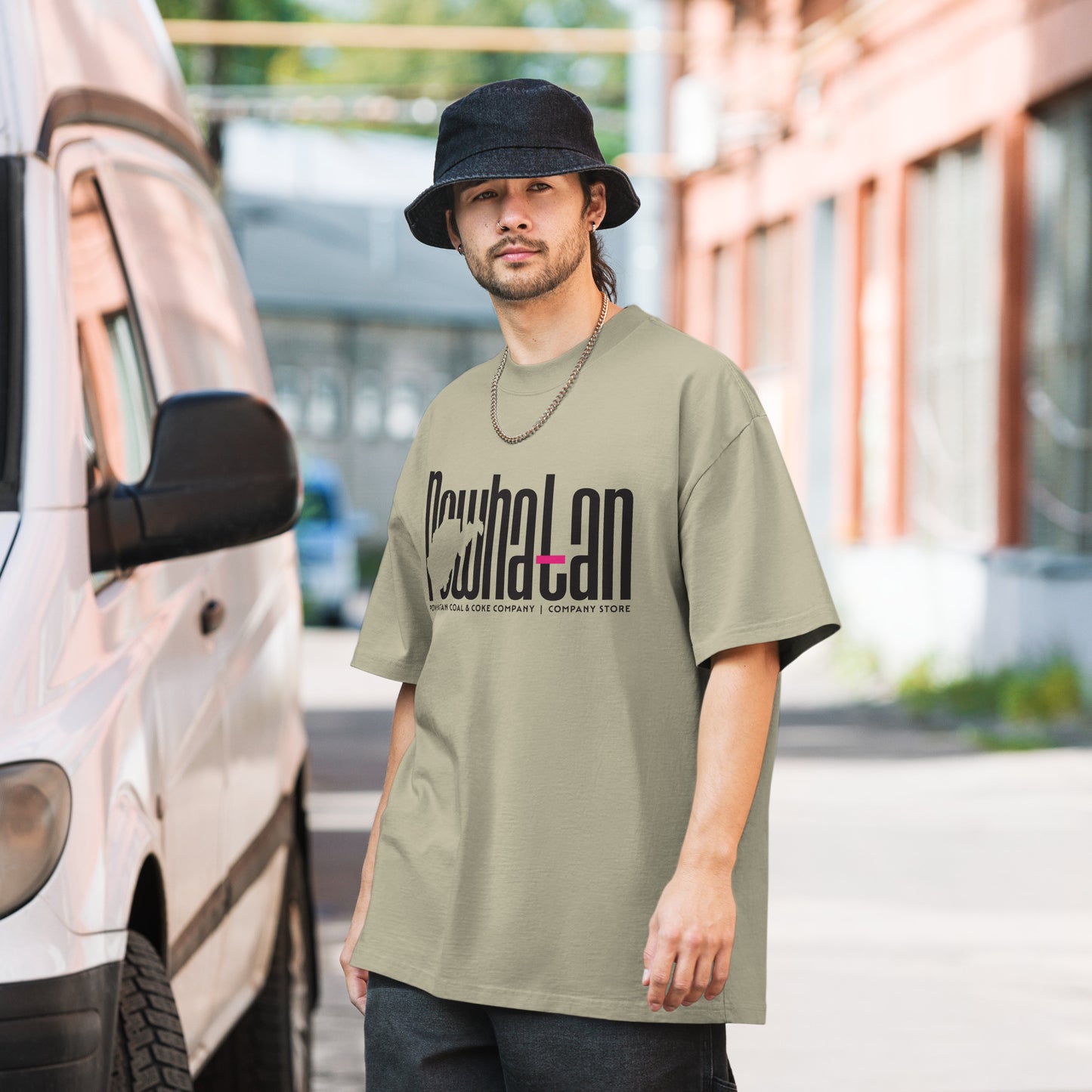 Powhatan (Sand) Oversized faded t-shirt