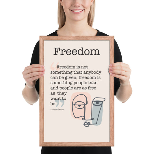 12x18 Freedom Framed Poster