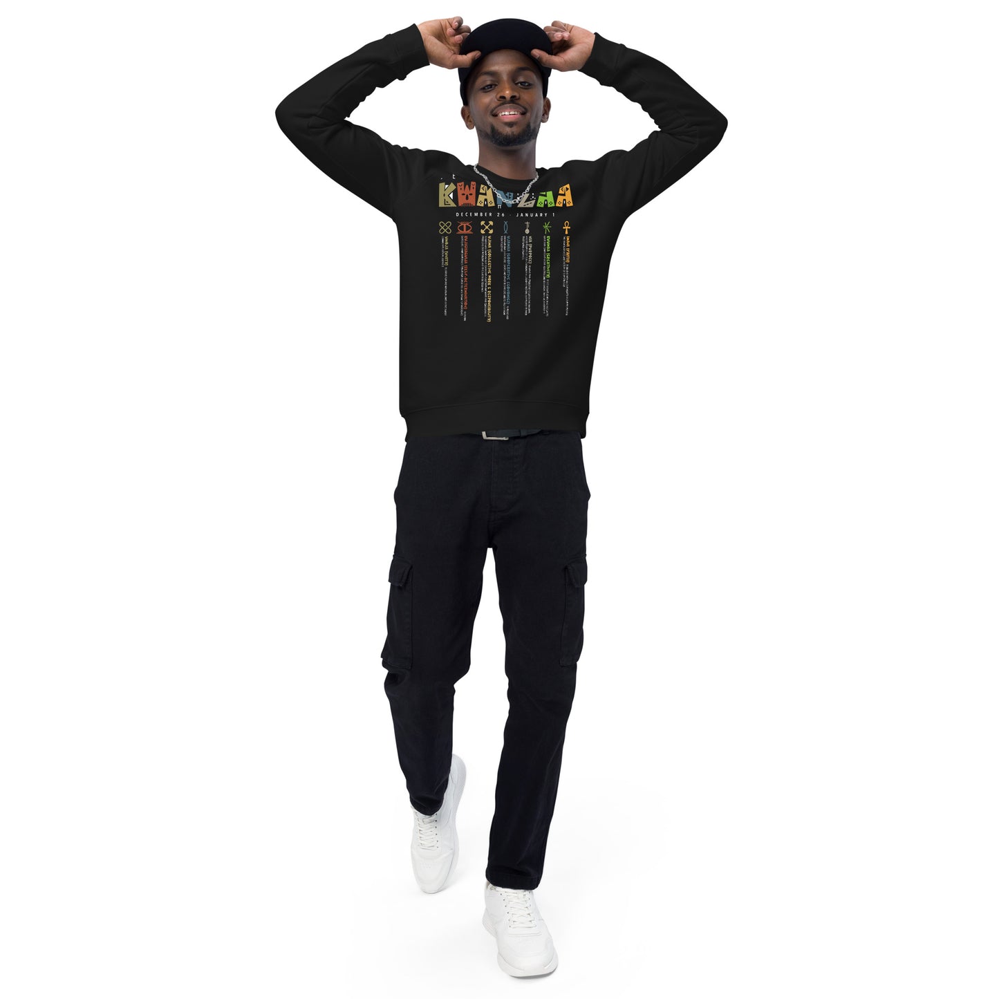 Kwanzaa Unisex Long Slv Sweatshirt Black