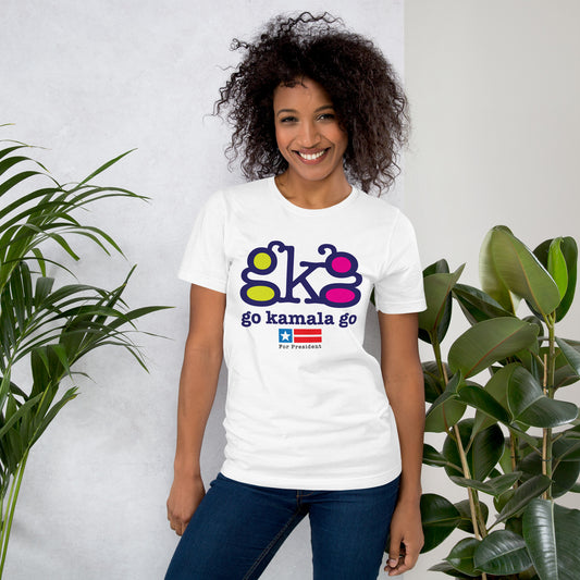 "Go Kamala Go" short sleeve tee (Wht)