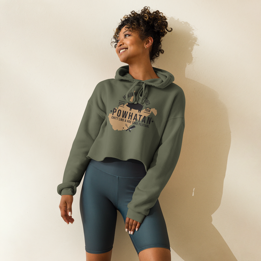 Powhatan Chit'lin Fest Crop Hoodie